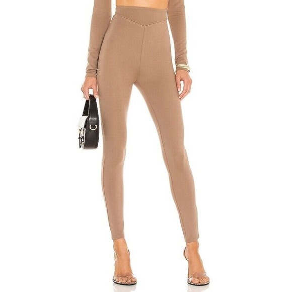 Revolve Pants - Michael Costello x REVOLVE Sloan‎ Legging in Brown Size Medium High Waisted